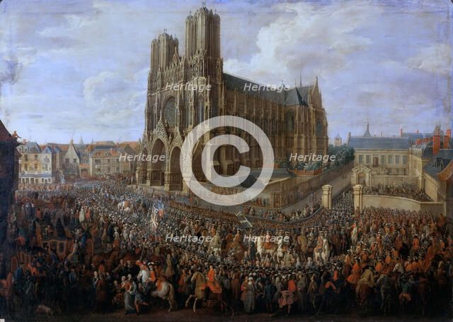 Cavalcade of Louis XV after his coronation, 26 October 1722. Artist: Martin, Pierre-Denis II (1663-1742)