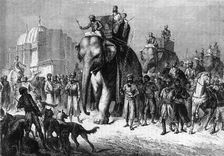 Cavalcade Setting Out on a Tiger-Hunt c1891. Creator: James Grant