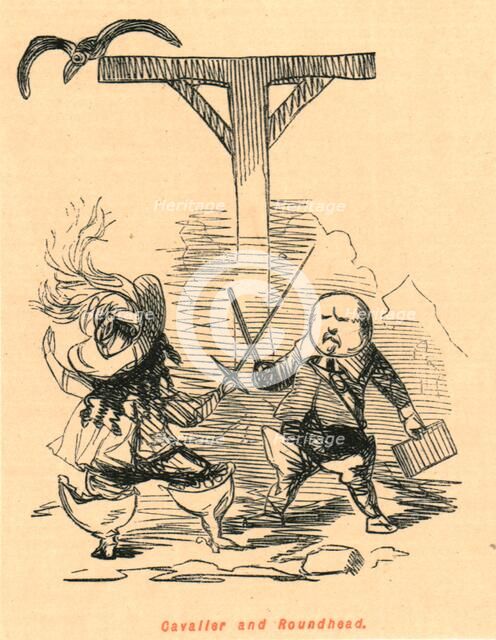'Cavalier and Roundhead', 1897. Creator: John Leech.