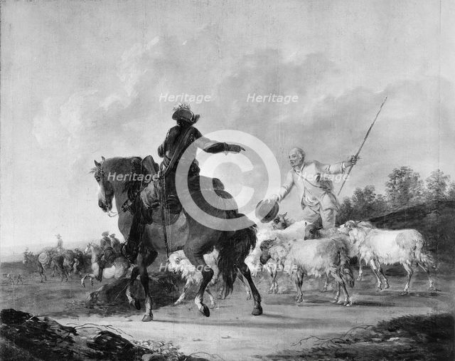 Cavalier and Shepherd. Creator: Francesco Giuseppe Casanova.