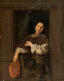 Cavalier at an Open Window, 1668. Creator: Jacob Ochtervelt
