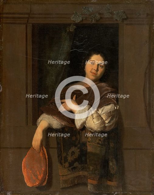 Cavalier at an Open Window, 1668. Creator: Jacob Ochtervelt.