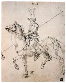 Cavalier with Lance 1502. Artist: Albrecht Dürer
