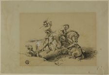 Cavaliers Fight, n.d. Creator: Unknown