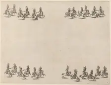 Cavaliers Fighting with Swords, 1652. Creator: Stefano della Bella