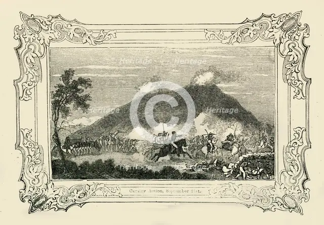 'Cavalry Action, September 21st', 1849. Creator: Unknown.