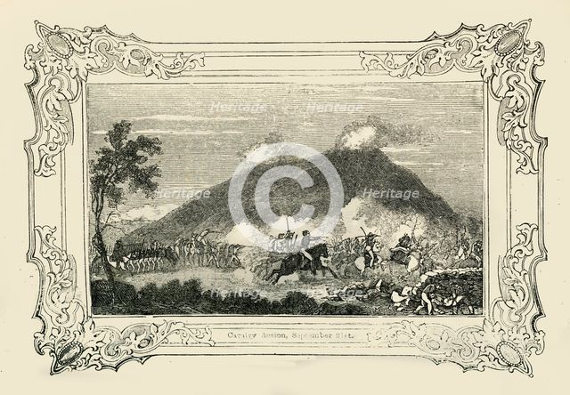 'Cavalry Action, September 21st', 1849. Creator: Unknown.