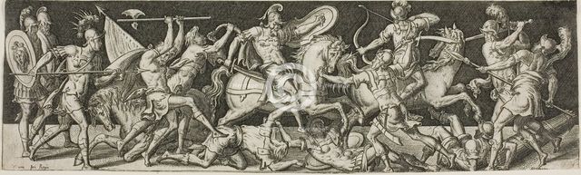 Cavalry and Footsoldiers, 1550/1572. Creator: Etienne Delaune.