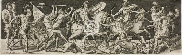 Cavalry and Footsoldiers, 1550/1572. Creator: Etienne Delaune.