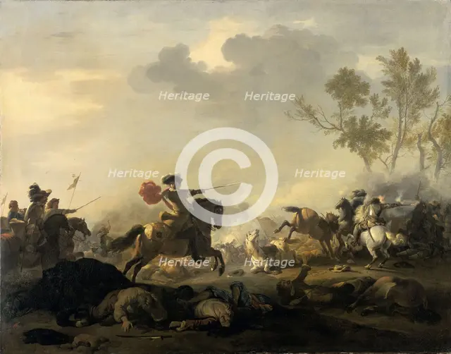 Cavalry Attack, 1680-1700. Creator: Jan van Huchtenburg.