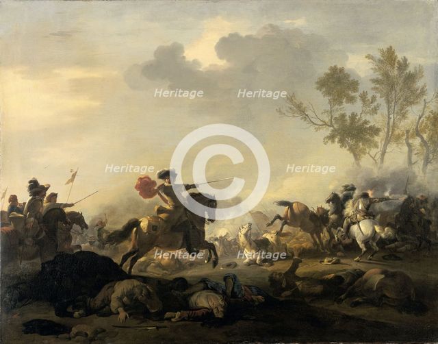 Cavalry Attack, 1680-1700. Creator: Jan van Huchtenburg.