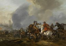 Cavalry Attacking Infantry. Creator: Pieter Wouwerman