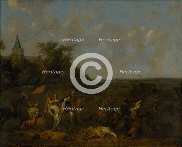 Cavalry battle, 1650-1700. Creator: Unknown.