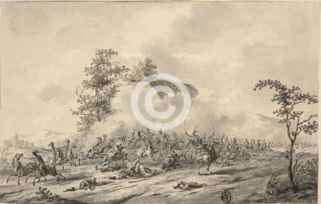 Cavalry Battle, 1803-07. Creator: Jan Antony Langendijk.