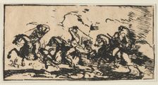 Cavalry Battle, c. 1803. Creator: Anonymous