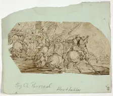 Cavalry Battle Scene, n.d. Creator: Unknown
