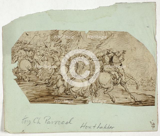 Cavalry Battle Scene, n.d. Creator: Unknown.