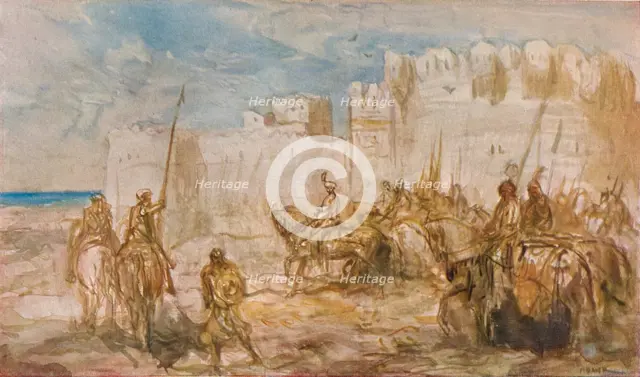 'Cavalry', c1910. Artist: Marius Bauer.