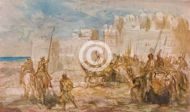 'Cavalry', c1910. Artist: Marius Bauer.