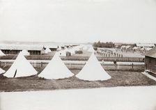 Cavalry camp at Ljungbyhed, Scania, Sweden, 1894