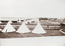 Cavalry camp at Ljungbyhed, Scania, Sweden, 1894. Creator: Unknown