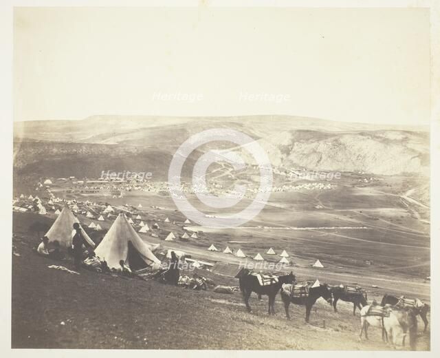 Cavalry Camp, Balaklava, 1855. Creator: Roger Fenton.