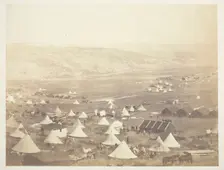 Cavalry Camp, looking towards Kadikoi, 1855. Creator: Roger Fenton