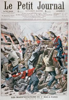 Cavalry Charge during the Demonstration for the 1st May in Paris, 1906
