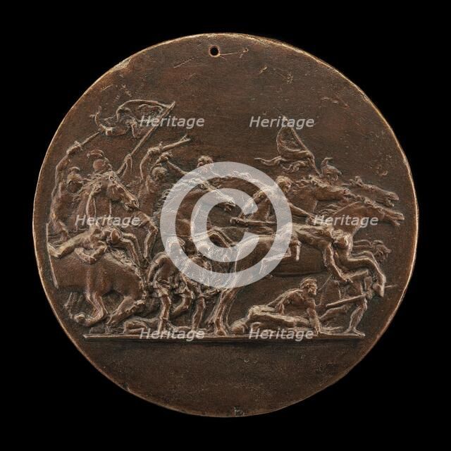 Cavalry Charge [reverse]. Creator: Danese Cattaneo.