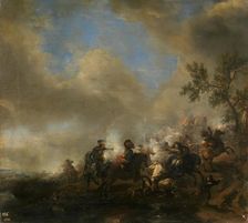 Cavalry Combat, 1650s. Creator: Philip Wouverman