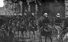 Cavalry Demonstration in the Arab Quarter, Cairo c1882-85
