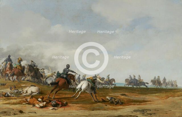 Cavalry Engagement. Creator: Pieter Jansz Post.