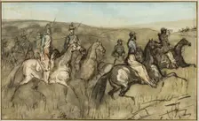 Cavalry Exercise in a Meadow, n.d. Creator: Constantin Guys