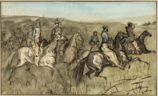 Cavalry Exercise in a Meadow, n.d. Creator: Constantin Guys