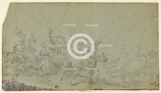 Cavalry Fight, n.d. Creator: Unknown.