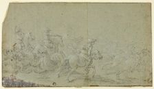 Cavalry Fight, n.d. Creator: Unknown