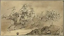 Cavalry Going Into Battle, 1813. Creator: James Stuart