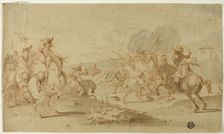 Cavalry in Battle, n.d. Creator: Philip Wouverman