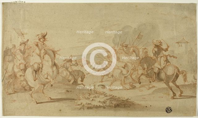 Cavalry in Battle, n.d. Creator: Philip Wouverman.
