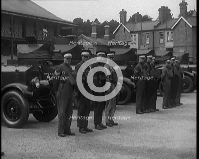 Cavalry Men Showing offTheir New Armoured Cars, 1929. Creator: British Pathe Ltd.