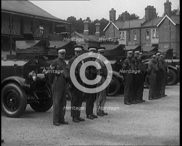 Cavalry Men Showing offTheir New Armoured Cars, 1929. Creator: British Pathe Ltd.