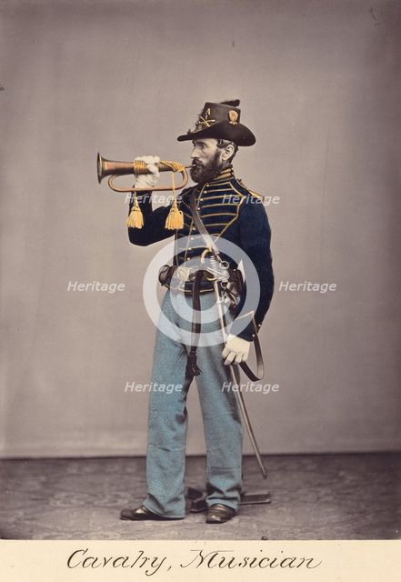 Cavalry, Musician, 1866. Creator: Oliver H. Willard.