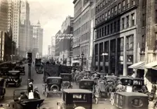 Cavalry on Michigan Avenue in Chicago, Illinois, USA, 1923