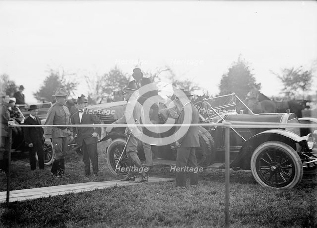 Cavalry Review By President Wilson, 1913. Creator: Harris & Ewing.