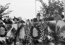 Cavalry Review By President Wilson, Washington, DC, 1913. Creator: Harris & Ewing