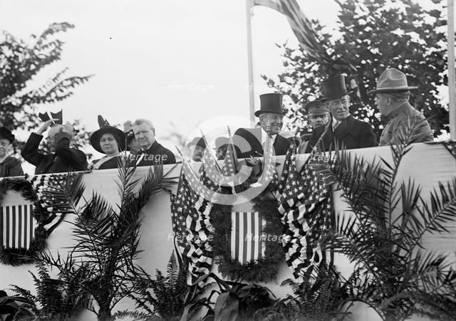 Cavalry Review By President Wilson, Washington, DC, 1913. Creator: Harris & Ewing.
