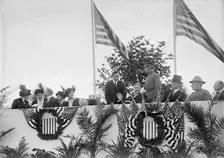 Cavalry Review By President Wilson, Washington, DC, 1913. Creator: Harris & Ewing