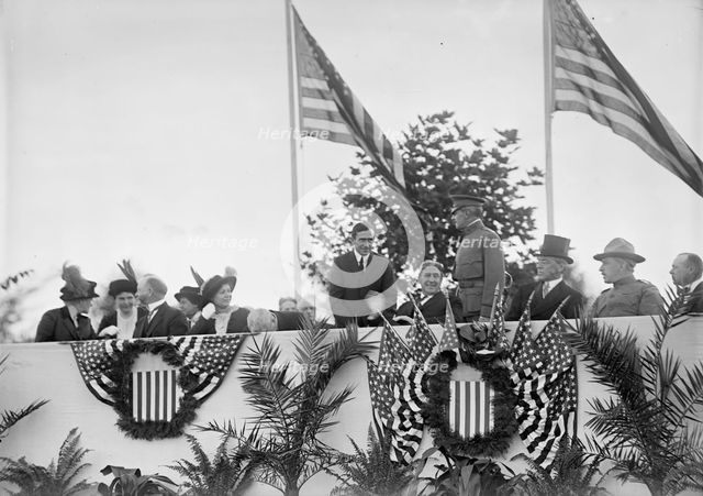 Cavalry Review By President Wilson, Washington, DC, 1913. Creator: Harris & Ewing.