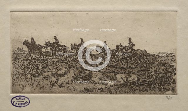 Cavalry Scene. Creator: George Hendrik Breitner (Dutch, 1857-1923).