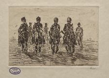 Cavalry Scene. Creator: George Hendrik Breitner (Dutch, 1857-1923)
